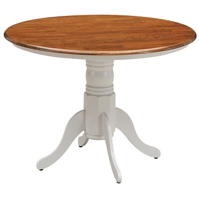 Hamilton Wooden Round Dining Table, 107cm