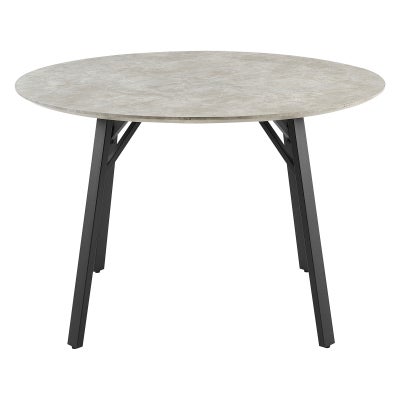 Prescott Wood & Metal Round Dining Table, 120cm