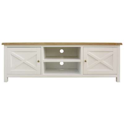 Seaton Acacia Timber 2 Door TV Unit, 160cm