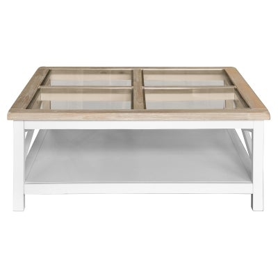 Seaton Acacia Timber Square Coffee Table, 100cm