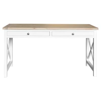 Seaton Acacia Timber Desk, 140cm