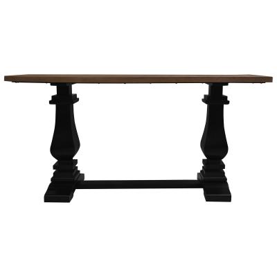 Mozzate Mango Wood Pedestal Console Table, 160cm 
