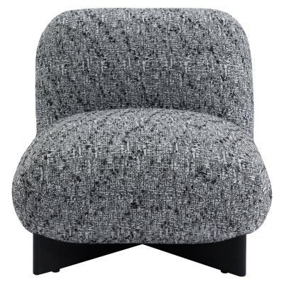 Helena Chenille Fabric Occasional Chair, Black