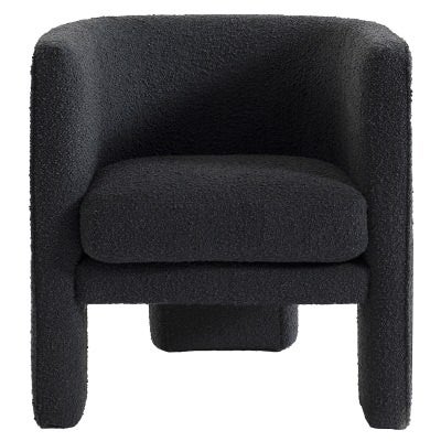 Harriet Boucle Fabric Tub Chair, Onyx