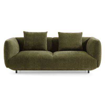 Orion Chenille Fabric Sofa, 3 Seater, Green