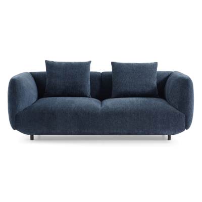 Orion Chenille Fabric Sofa, 3 Seater, Navy
