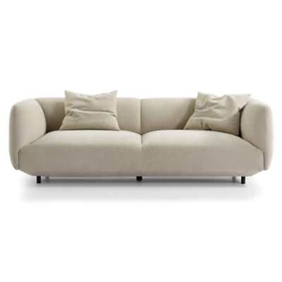 Orion Chenille Fabric Sofa, 4 Seater, Beige
