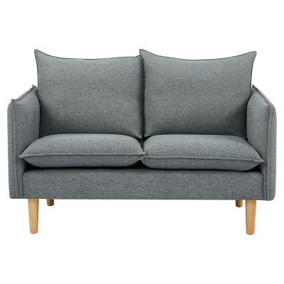 Sonata Fabric Sofa, 2 Seater, Dark Grey