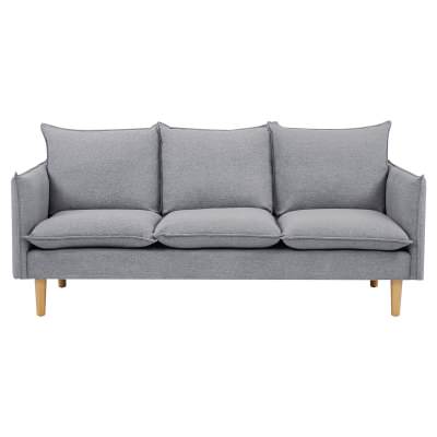 Sonata Fabric Sofa, 3 Seater, Moonlight