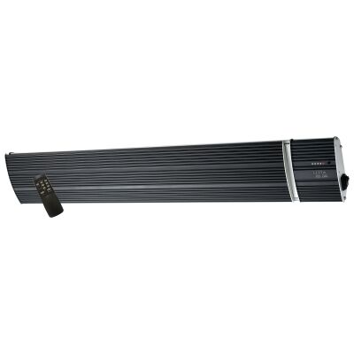 Ventair Heatwave Pro Wall / Ceiling Mount Outdoor Radiant Strip Heater with Remote Control, 1800W