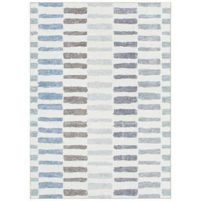 Washwell Stripes Machine Washable Modern Rug, 220x150cm