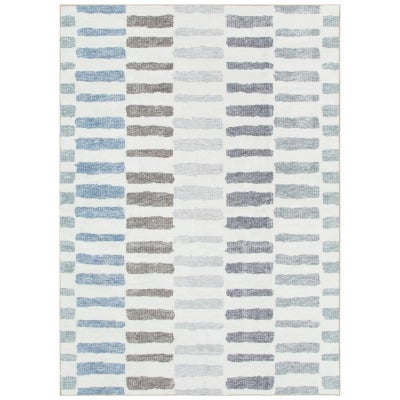 Washwell Stripes Machine Washable Modern Rug, 290x200cm