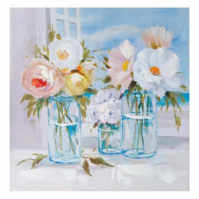 "Blossom by the Windowsill" Stretched Canvas Wall Art Painting, Type B, 80cm