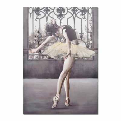 "Ballerina's Sonata" Stretched Canvas Wall Art Painting, 100cm