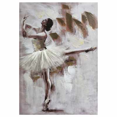 "Ballerina's Grace" Stretched Canvas Wall Art Painting, 100cm