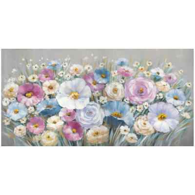 "Wildflowers Chorus" Stretched Canvas Wall Art Painting, 120cm