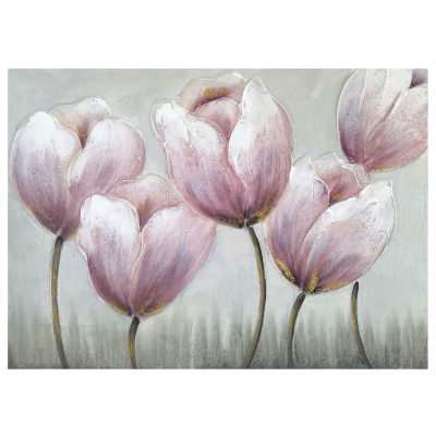 "The Tulip Dance" Stretched Canvas Wall Art Painting, 80cm