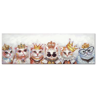 "Your Majesty Kitty" Stretched Canvas Wall Art Painting, 150cm