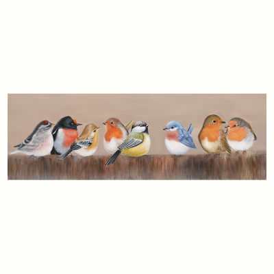 "Gathering of The Songbirds" Stretched Canvas Wall Art Print, 120cm