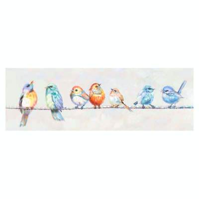"Songbirds Symphony" Stretched Canvas Wall Art Print, 120cm