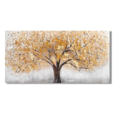"Golden Canopy" Stretched Canvas Wall Art Painting, 60cm