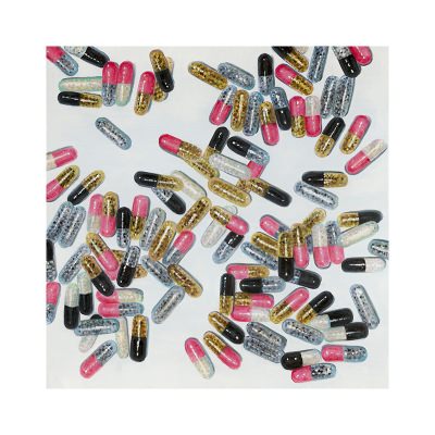 "Capsules" Stretched Canvas Wall Art Print, 80cm