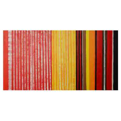 "Vibrant Spectrum" Stretched Abstract Canvas Wall Art Painting, 160cm
