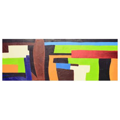 "Apple Orchard Melody" Stretched Abstract Canvas Wall Art Painting, 150cm