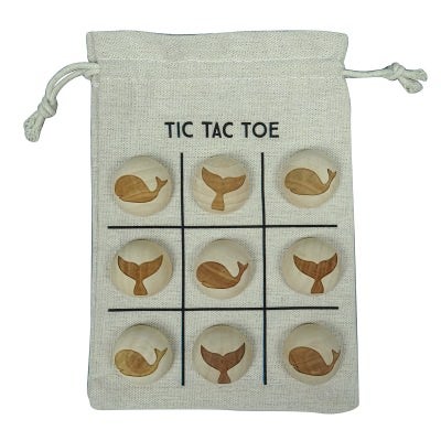 Karson Tic Tac Toe Game Bag, Whale & Tail 