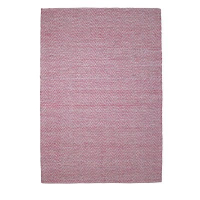 Weaves Herringbone Hand Woven Wool Rug, 250x350cm, Red