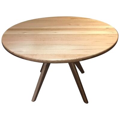 Wade Tasmanian Oak Round Dining Table, 130cm