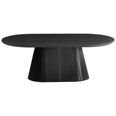 Roxen Wooden Oval Coffee Table, 130cm