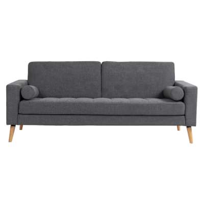 Wyatt Fabric Sofa, 3 Seater, Grey