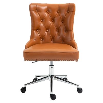 Will Faux Leather Office Chair, Tan