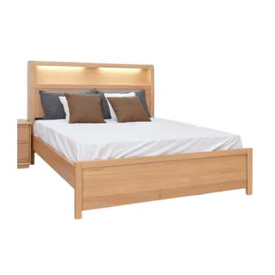 Belvoir Messmate Timber Bed with LED, Queen