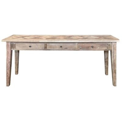 Casablanca Reclaimed Elm Timber Hall Table, 180cm
