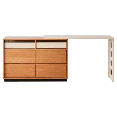 Muko American Cherrywood 6 Drawer Configurable Dressing Table