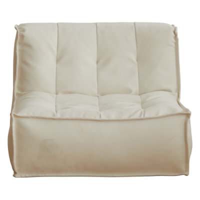 Brentonis Tech Fabric Lounge Chair, Cream
