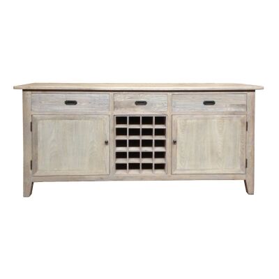 Bourdon Timber 2 Door 3 Drawer Sideboard with Removable Wine Rack, 180cm