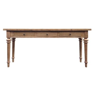 Bacchus Reclaimed Elm Timber Hall Table, 180cm
