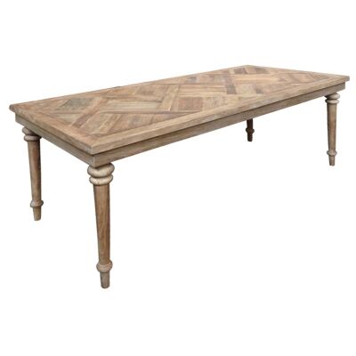Bacchus Reclaimed Elm Timber Dining Table, 200cm