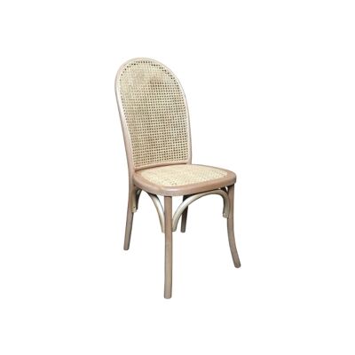 Luant Timber & Rattan Dining Chair, Natural