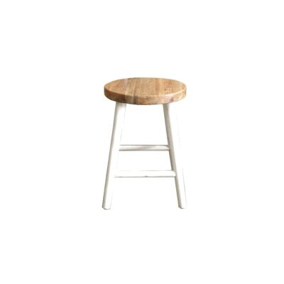 Lavialle Oak Timber Table Stool, Natural / White
