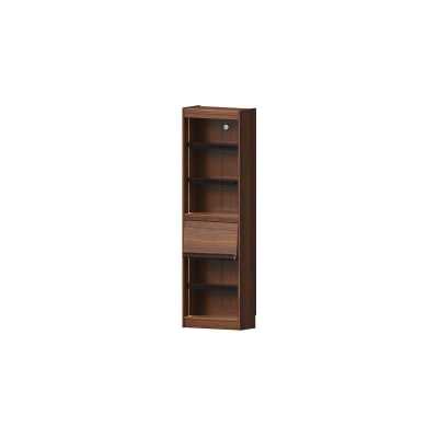 Norstar American Walnut Timber Modular Bookcase with LED Light, Type A, 60x198cm