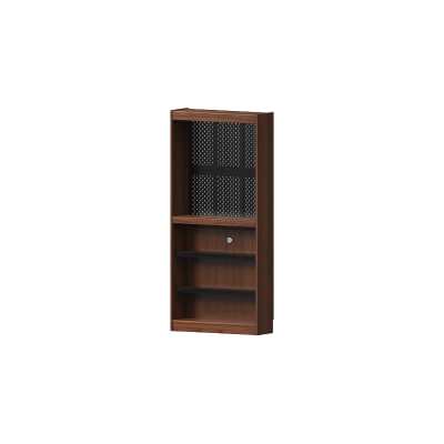 Norstar American Walnut Timber Modular Bookcase with LED Light, Type B, 90x198cm