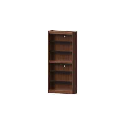 Norstar American Walnut Timber Modular Bookcase with LED Light, Type C, 90x198cm