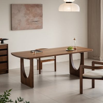 Zolven American Walnut Timber Dining Table, 160cm