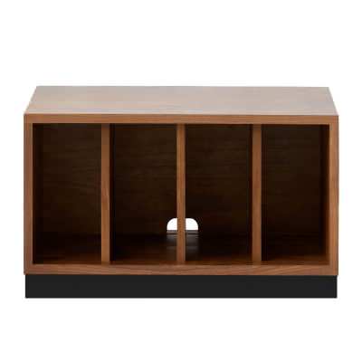 Naruki American Walnut Timber Modular Storage Unit with Baseboard, Type C