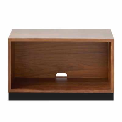 Naruki American Walnut Timber Modular Storage Unit with Baseboard, Type A