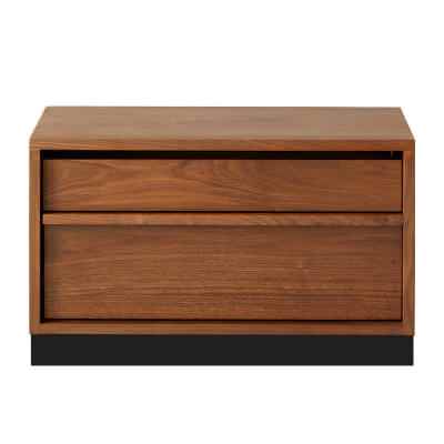 Naruki American Walnut Timber Modular Storage Unit with Baseboard, Type D